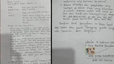 Surat Lengkap Eks Kapolres Bima Kota