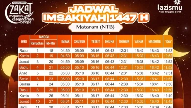 Jadwal Imsakiyah Ramadan 1447 H di Kota Mataram Versi Muhammadiyah