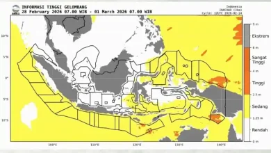 BMKG Keluarkan Peringatan Dini Gelombang Tinggi di Perairan NTB hingga 1 Maret 2026
