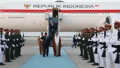 Prabowo Tiba di Abu Dhabi