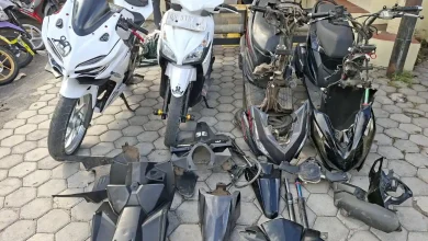 Barang Bukti Enam Komplotan Maling di Pringgabaya