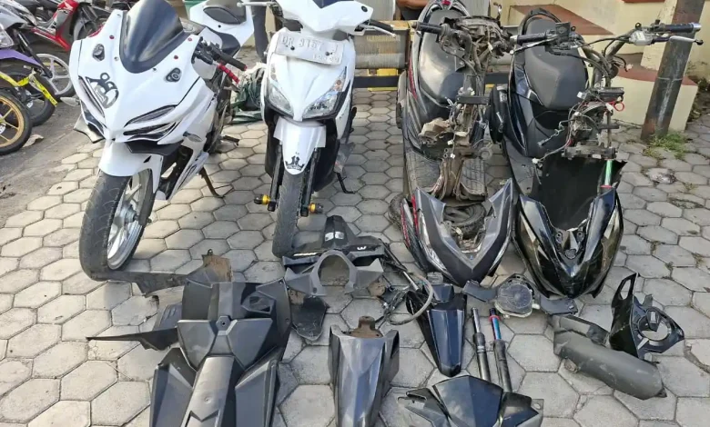 Barang Bukti Enam Komplotan Maling di Pringgabaya