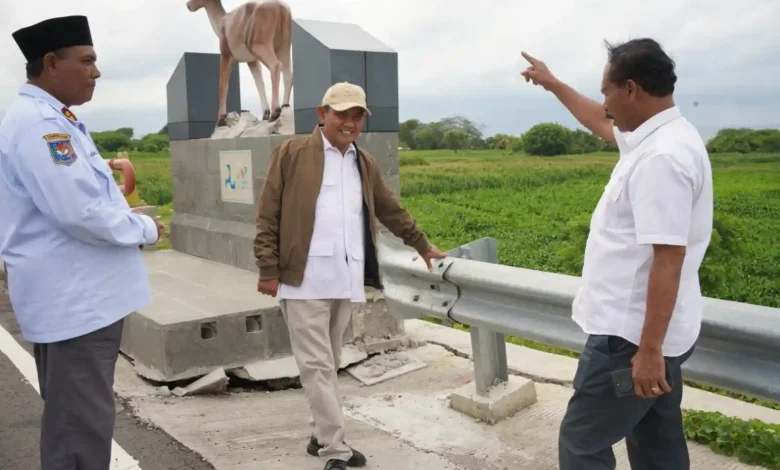 Oprit Jembatan Samota III Sumbawa Amblas