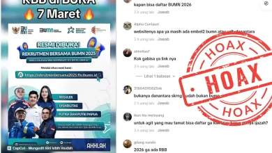 Unggahan akun TikTok @siapbumn.id berisi informasi mengenai Rekrutmen BUMN menggunakan poster tahun 2025.