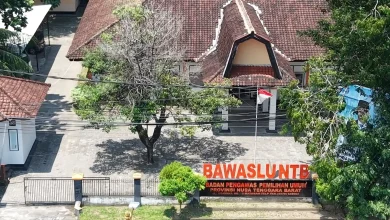 Foto Udara Kantor Bawaslu NTB di Jalan Udayana No.10 Kota Mataram.
