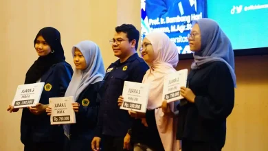 Malam Penganugerahan Sayembara Proposal PKM Unram 2026 di Gedung Dome pada Sabtu, 14 Februari 2026.