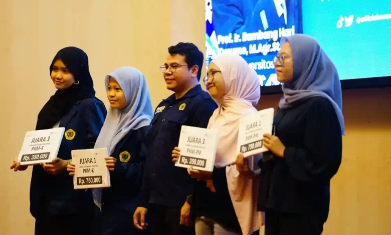 Malam Penganugerahan Sayembara Proposal PKM Unram 2026 di Gedung Dome pada Sabtu, 14 Februari 2026.