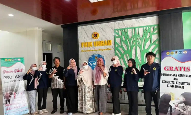 Klinik Unram On-Site Health Service Hadir di Fakultas Kedokteran dan Ilmu Kesehatan (FKIK) Unram pada hari Jumat, 20 Februari 2026.