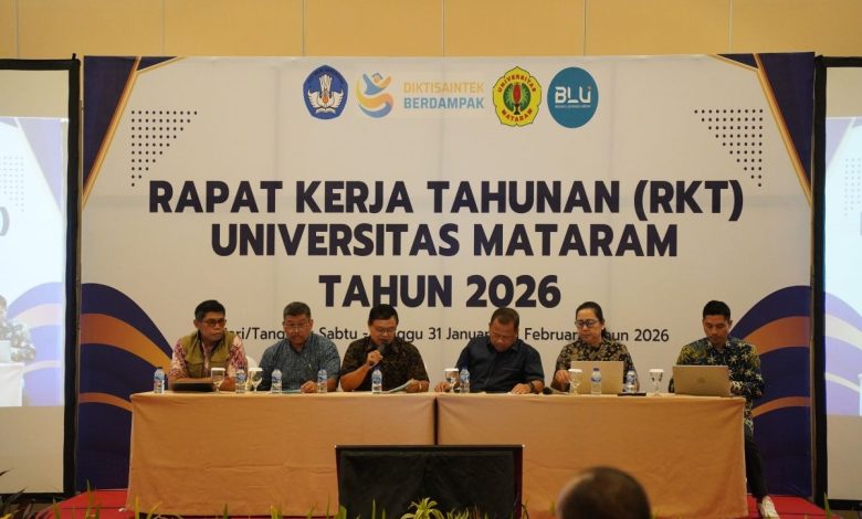 Unram menggelar Rapat Kerja Tahunan (RKT) tahun 2026.
