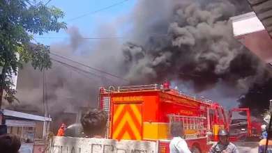 Kebakaran Gudang Oli di Pejeruk Ampenan