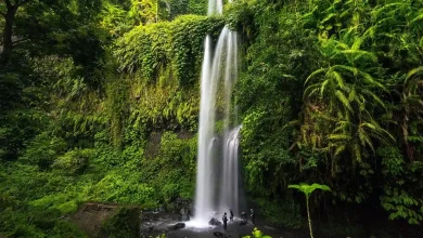 Air Terjun Sendang Gile Lombok Utara Libur Lebaran