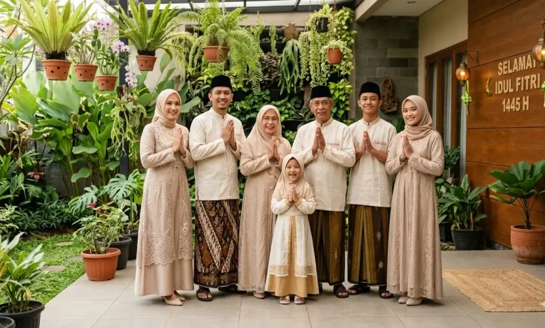 10 Prompt Gemini AI Foto Lebaran bersama Keluarga