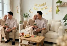 Prompt Gemini AI Foto Lebaran Pasangan Romantis