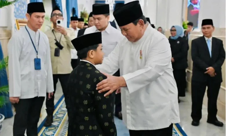 Prabowo Apresiasi Juara MTQ Internasional asal Kota Bima Zian Fahrezi saat Tampil di Istana