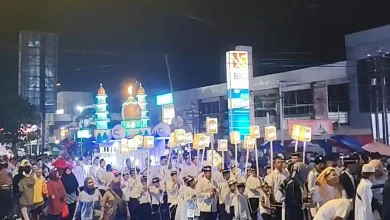 Pawai Takbiran di Kelurahan Cakranegara Barat Kota Mataram