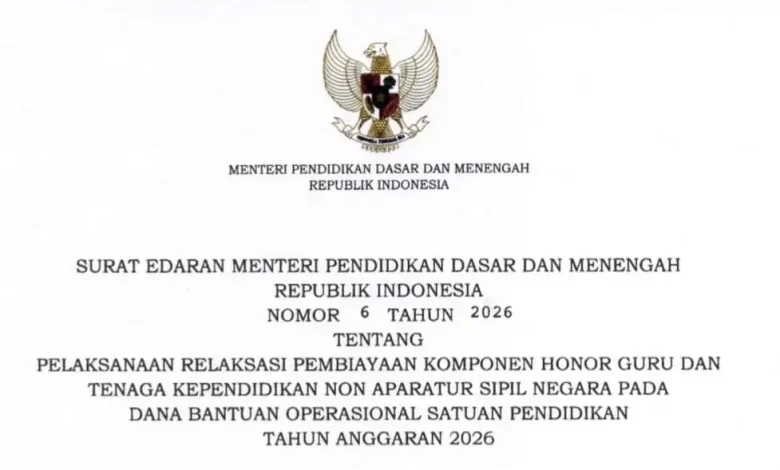 Mendikdasmen Izinkan Dana BOSP Dipakai Bayar Honor Guru PPPK Paruh Waktu