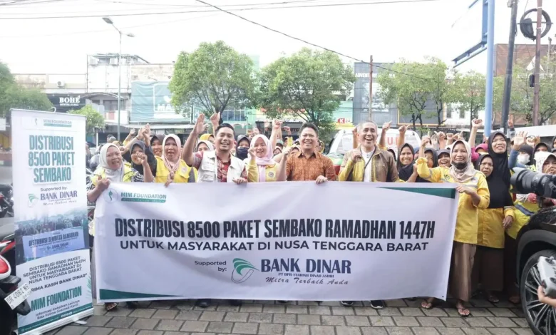 Bank Dinar dan MIM Foundation Salurkan 9.000 Paket Sembako se-NTB
