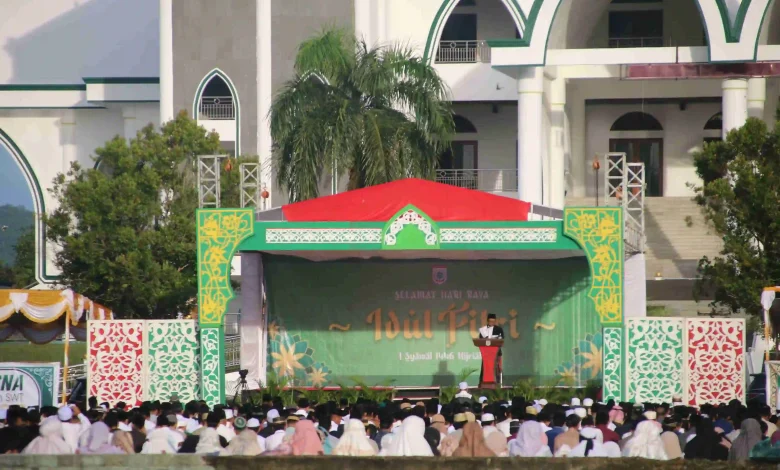 Salat Idulfitri di Kabupaten Sumbawa Barat