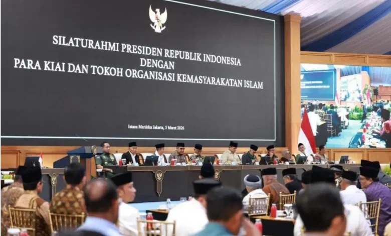 Pertemuan Prabowo dengan Ulama-158 Pimpinan Ormas Islam di Istana