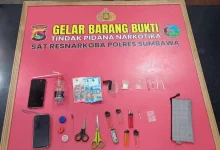 Polres Sumbawa Amankan Dua Poket Sabu dan Tiga Terduga Pelaku