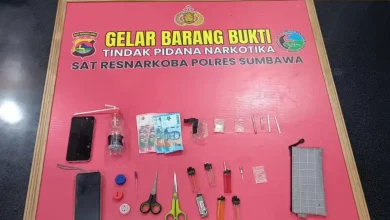 Polres Sumbawa Amankan Dua Poket Sabu dan Tiga Terduga Pelaku