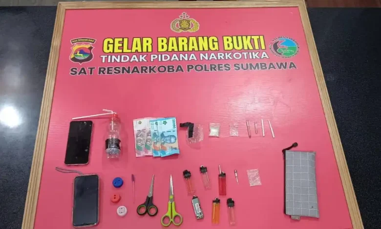 Polres Sumbawa Amankan Dua Poket Sabu dan Tiga Terduga Pelaku