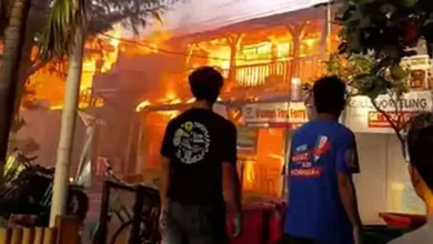 Sejumlah Bangunan Resor di Gili Trawangan Hangus Terbakar Pagi ini