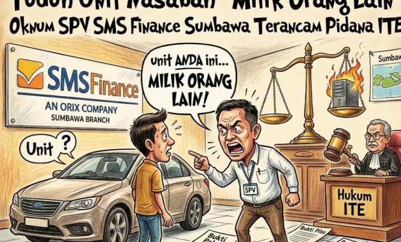 Oknum SPV SMS Finance Sumbawa Terancam Pidana UU ITE