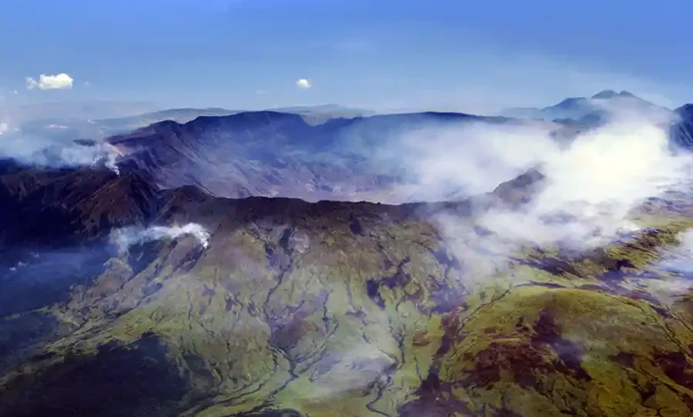 Kaldera Gunung Tambora di Pulau Sumbawa, NTB.