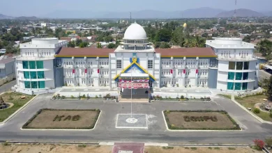 Potret udara Kantor Bupati Dompu di Jalan Beringin, Dorotangga, Dompu.