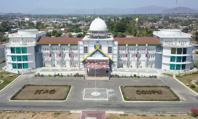 Potret udara Kantor Bupati Dompu di Jalan Beringin, Dorotangga, Dompu.