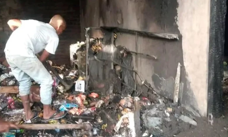 Kebakaran Rumah di Desa Dasan Baru Lombok Tengah