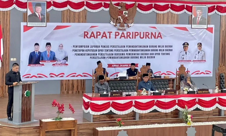 Rapat Paripurna Pemindahtanganan Aset Daerah DPRD KSB