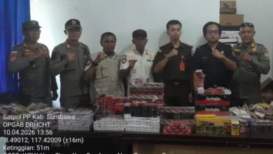 Satpol PP Sumbawa Amankan 15 Ribu Batang Rokok Ilegal