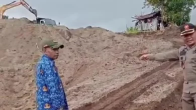 Satpol PP Lobar Tutup Sementara Tambang Galian C di Kekeri