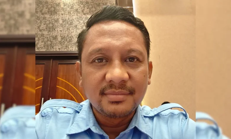 Sekretaris Disnakertrans Kabupaten Sumbawa Aulia Asman Pemkab