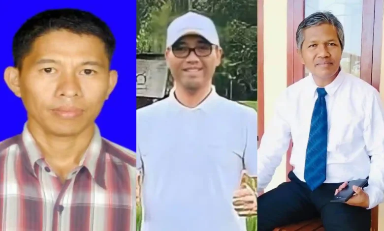 Tiga Besar Calon Kadis Pertanian dan Ketahanan Pangan Pangan NTB, Ahmad Fathoni (kiri), Lalu Amir Hamzah Bapuangan (tengah), dan Taufik (kanan).