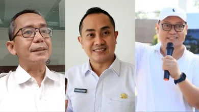 Kolase foto tiga besar Calon Direktur RSUD Provinsi NTB, drg. H. Asrul Sani (kiri), dr. H. Emirald Isfihan (tengah), dan dr. H. Suriyadi (kanan).
