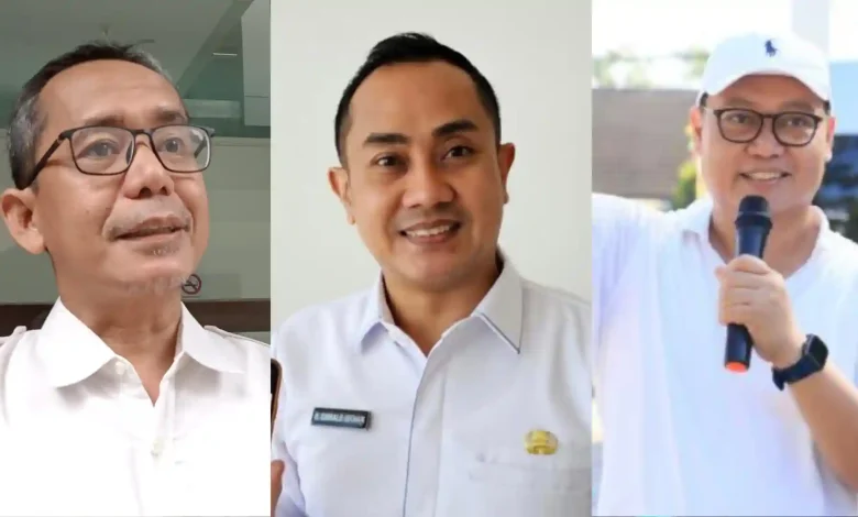 Kolase foto tiga besar Calon Direktur RSUD Provinsi NTB, drg. H. Asrul Sani (kiri), dr. H. Emirald Isfihan (tengah), dan dr. H. Suriyadi (kanan).