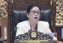 Ketua DPR RI, Puan Maharani, saat memimpin rapat Paripurna Ke-17 Masa Persidangan IV Tahun 2025–2026 pada Selasa, 21 April 2026.
