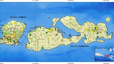 Peta Monitoring Hari Tanpa Hujan di NTB Periode hingga 20 April 2026.