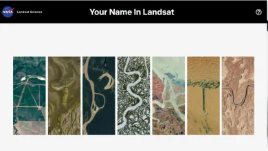 Tangkapan layar hasil fitur Your Name in Landsat oleh Nasa.