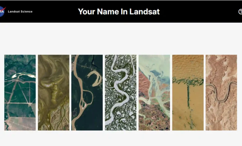 Tangkapan layar hasil fitur Your Name in Landsat oleh Nasa.