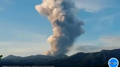 Ilustrasi Gunung Dukono Kembali Erupsi pada Sabtu, 4 April 2026.