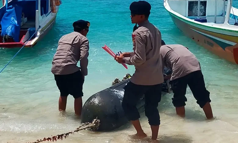 Benda Mirip Torpedo Ditemukan di Gili Trawangan