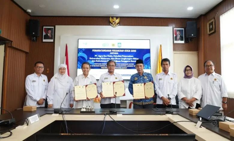 Unram Teken MoA dengan DLHK NTB dan PT Agro Eco Veda Bali