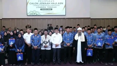 Wabup Nursiah Lepas Puluhan Jemaah Calon Haji Pemkab Lombok Tengah