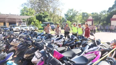 Polres Sumbawa Amankan 210 Knalpot Brong