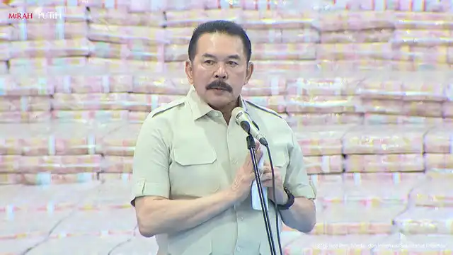 Kejagung Pamerkan Tumpukan Uang Rp11,4 Triliun