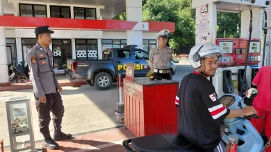 Polres Sumbawa Barat Pantau Aktivitas di SPBU